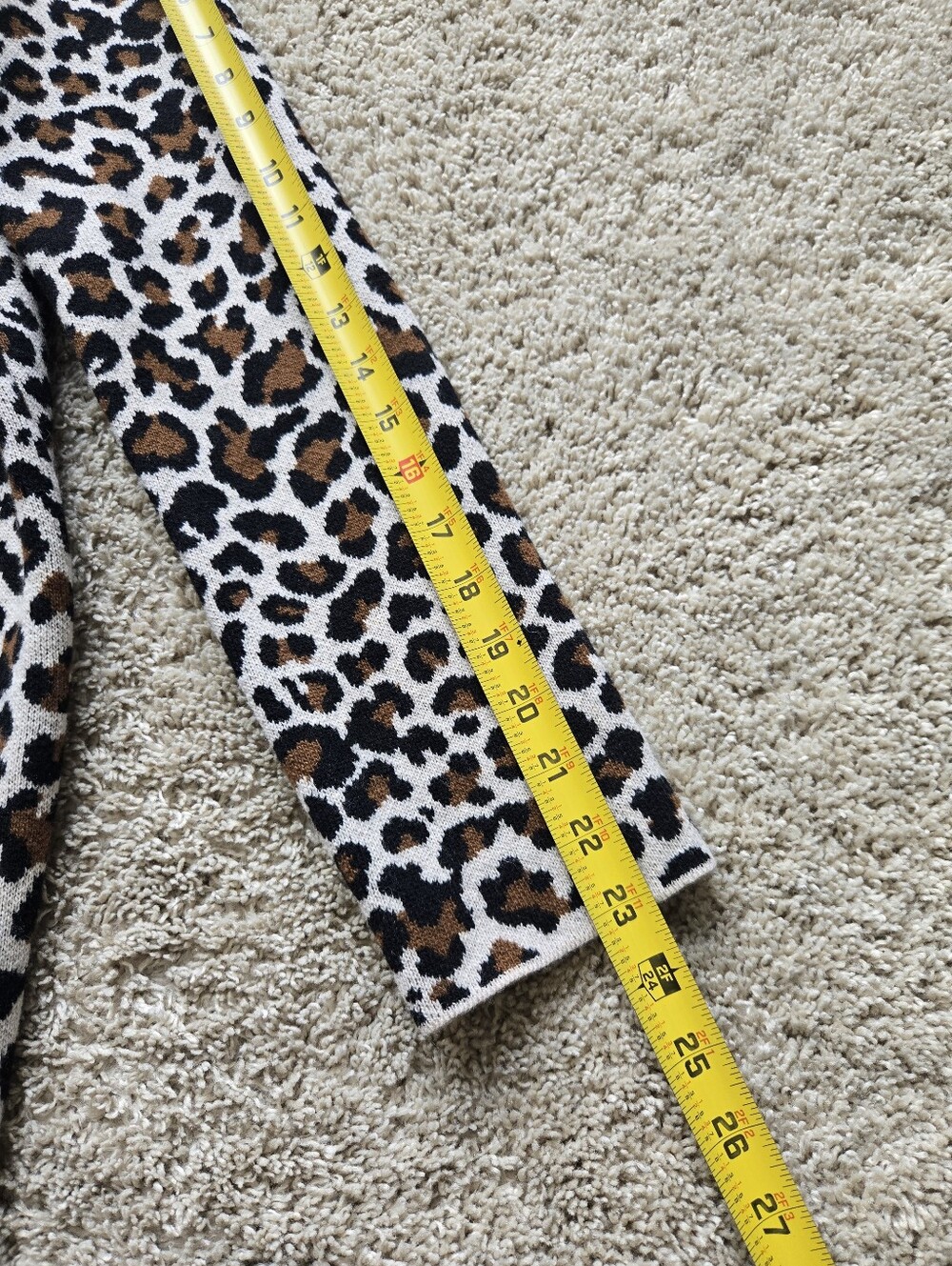 Weekend Maxmara Wool Dress Long Sleeve Animal Print - Picture 11 of 11